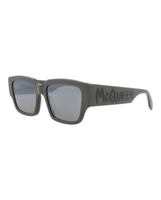 Alexander McQueen AM0329S Grey Sunglasses-AmbrogioShoes
