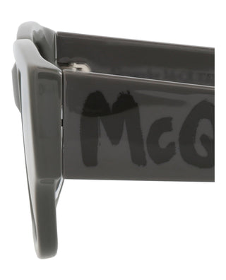 Alexander McQueen AM0329S Grey Sunglasses-AmbrogioShoes