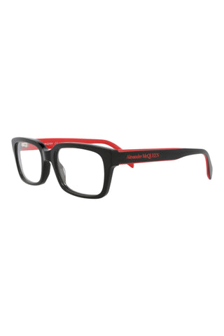 Alexander McQueen AM0345O Black Eyeglasses-AmbrogioShoes
