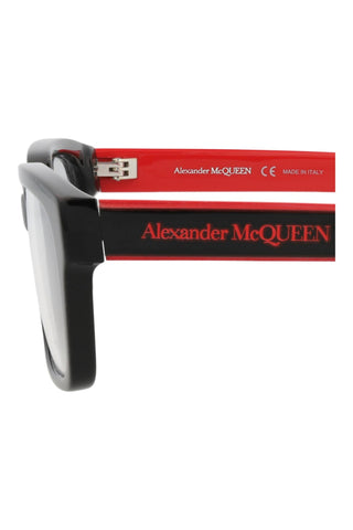 Alexander McQueen AM0345O Black Eyeglasses-AmbrogioShoes