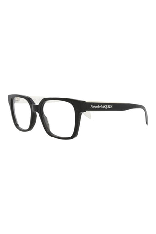 Alexander McQueen AM0358O Black Eyeglasses-AmbrogioShoes