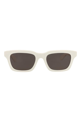 Alexander McQueen AM0392S Ivory Sunglasses-AmbrogioShoes