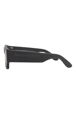 Alexander McQueen AM0393S Matte Dark Grey Sunglasses-AmbrogioShoes