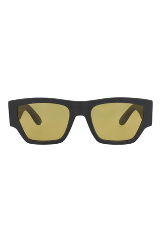 Alexander McQueen AM0393S Matte Dark Grey Sunglasses-AmbrogioShoes