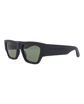 Alexander McQueen AM0393S Matte Navy Sunglasses-AmbrogioShoes