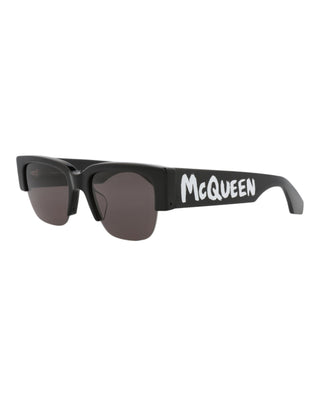 Alexander McQueen AM0405S Black Sunglasses-AmbrogioShoes