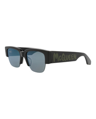 Alexander McQueen AM0405S Black Sunglasses-AmbrogioShoes
