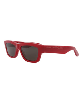 Alexander McQueen AM0419S Cherry Red Sunglasses-AmbrogioShoes