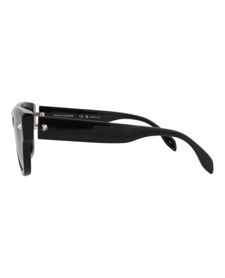 Alexander McQueen AM0425S Black w/Silver Studs Sunglasses-AmbrogioShoes