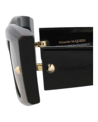 Alexander McQueen AM0426S Black Sunglasses-AmbrogioShoes