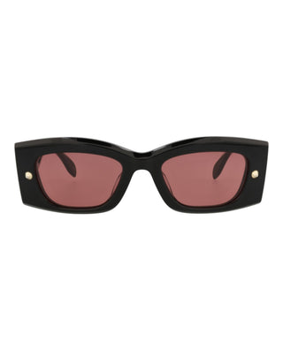 Alexander McQueen AM0426S Black Sunglasses-AmbrogioShoes