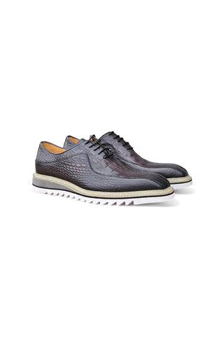Carrucci KS550-05E Embossed Leather Oxford