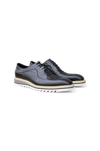 Carrucci KS550-05E Embossed Leather Oxford