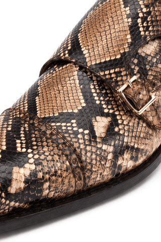 Ambrogio 40076 Monk-Straps Python Loafers-AmbrogioShoes