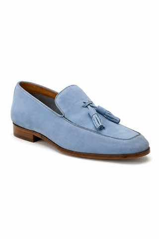 Ambrogio 9899 Suede Tassel Loafers-AmbrogioShoes
