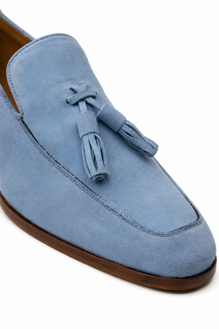 Ambrogio 9899 Suede Tassel Loafers-AmbrogioShoes