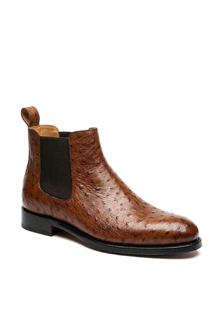 Ambrogio Anthony Ostrich Chelsea Boot-AmbrogioShoes