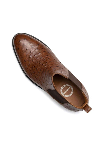 Ambrogio Anthony Ostrich Chelsea Boot-AmbrogioShoes