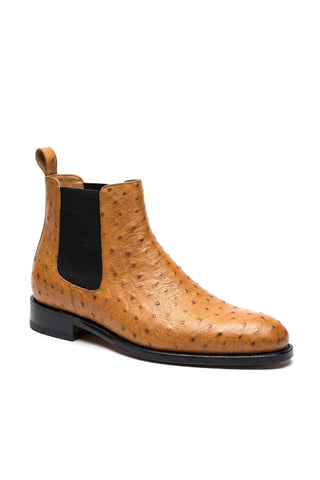 Ambrogio Anthony Ostrich Chelsea Boot-AmbrogioShoes