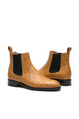 Ambrogio Anthony Ostrich Chelsea Boot-AmbrogioShoes