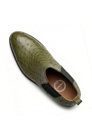 Ambrogio Anthony Ostrich Chelsea Boot-AmbrogioShoes