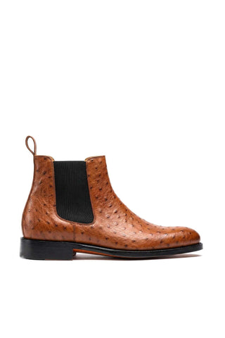 Ambrogio Anthony Ostrich Chelsea Boot-AmbrogioShoes