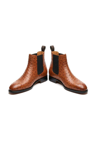 Ambrogio Anthony Ostrich Chelsea Boot-AmbrogioShoes