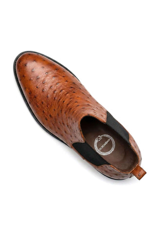 Ambrogio Anthony Ostrich Chelsea Boot-AmbrogioShoes