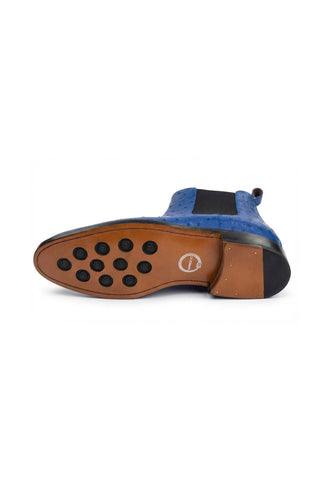 Ambrogio Anthony Ostrich Skin Chelsea Boot-AmbrogioShoes