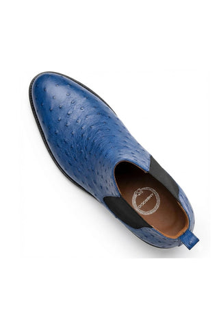 Ambrogio Anthony Ostrich Skin Chelsea Boot-AmbrogioShoes