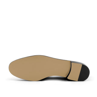 Ambrogio Bespoke Brown & Beige Fabric / Leather Wellington Loafers (AMB1767)