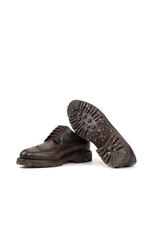Ambrogio Bespoke Brown Leather Derby Oxfords (AMB2558)-AmbrogioShoes