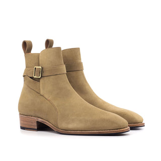 Ambrogio Bespoke Camel Suede Jophpur Boots (AMB1754)