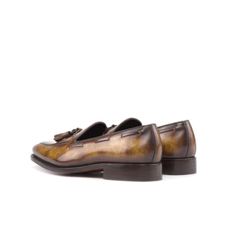 Ambrogio Bespoke Cognac Patina Leather Chelsea Boots (AMB2446)