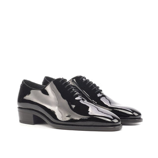 Ambrogio Bespoke Custom Black Patent Wholecut Oxfords (AMB1871)