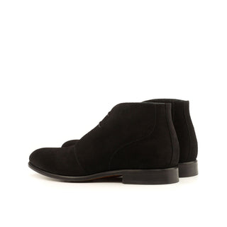 Ambrogio Bespoke Custom Black Suede Chukka Boots (AMB1989)