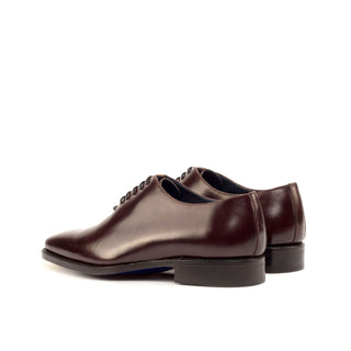 Ambrogio Bespoke Custom Burgundy Cordovan Leather Whole-Cut Oxfords (AMB1971)