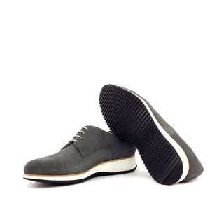 Ambrogio Bespoke Custom Gray Suede Derby Oxfords (AMB1922)