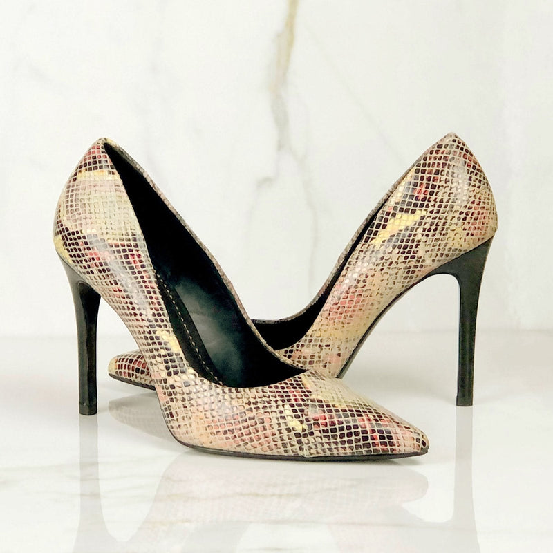 Buy online Metallic Silver Snakeskin Stiletto Pumps from heels for Women by  Intoto for ₹2999 at 0% off | 2024 Limeroad.com