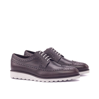 Ambrogio Bespoke Dark Brown Full Grain / Leather Longwing Oxfords (AMB1724)