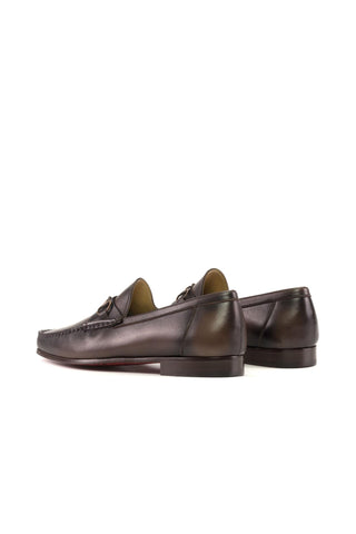 Ambrogio Bespoke Dark Brown Nappa Moccasin Loafers (AMB2550)-AmbrogioShoes
