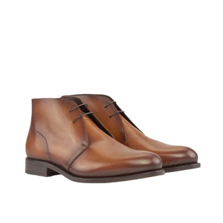 Ambrogio Bespoke Men's Shoes Calf-Skin Leather Chukka Boot (AMB2578)-AmbrogioShoes