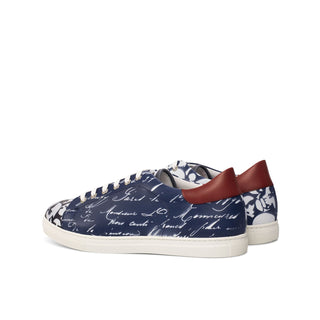 Ambrogio Bespoke Multi-Color Leather Stencil Trainer Sneakers (AMB1689)