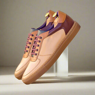 Ambrogio Bespoke Multi Color Nappa / lic Leather Trainer Sneakers (AMB2562)