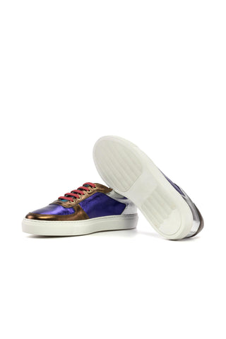 Ambrogio Bespoke Multi Color lic Leather Trainer Sneakers (AMB2561)-AmbrogioShoes