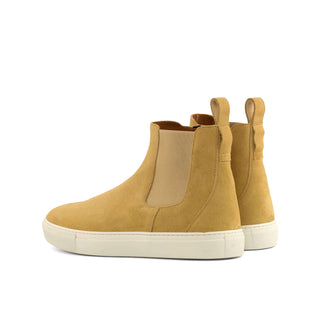 Ambrogio Bespoke Sand Lux Suede Chelsea Sneakers (AMB1849)