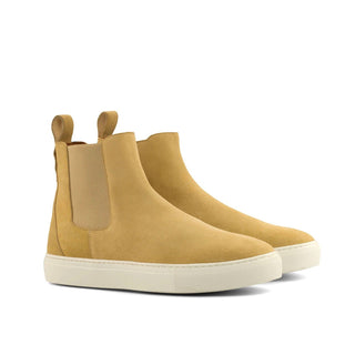 Ambrogio Bespoke Sand Lux Suede Chelsea Sneakers (AMB1849)