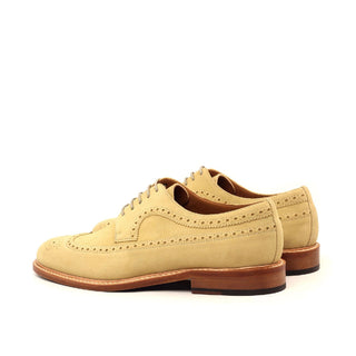 Ambrogio Bespoke Sand Suede Oxfords (AMB1573)
