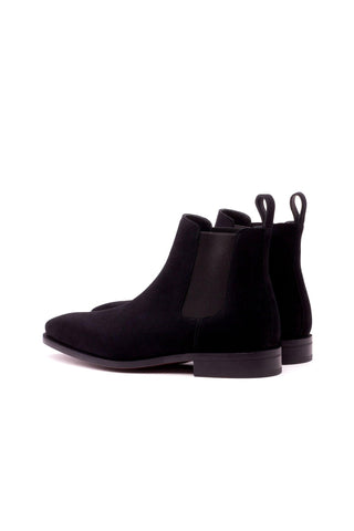 Ambrogio Black Suede Chelsea Boots (AMB1013)-AmbrogioShoes