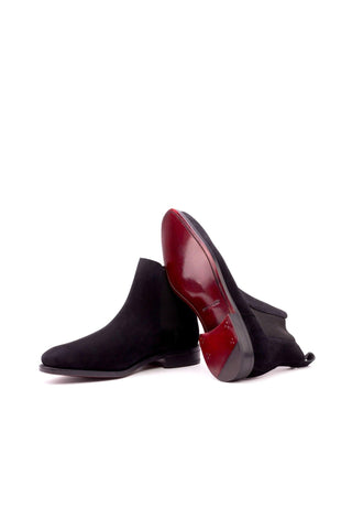 Ambrogio Black Suede Chelsea Boots (AMB1013)